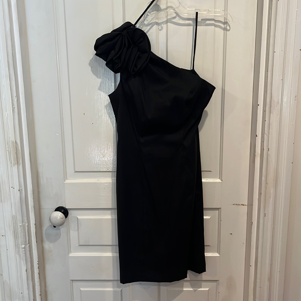 Black one shoulder dress